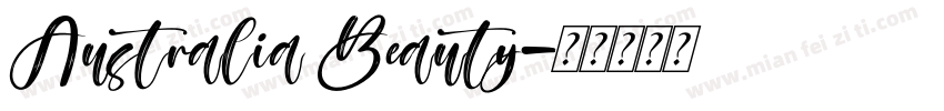 Australia Beauty字体转换